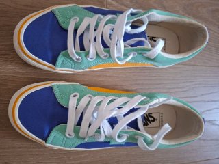 Zapatillas Vans Azul, Verde Menta y Mostaza