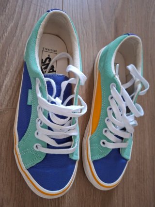 Zapatillas Vans Azul, Verde Menta y Mostaza