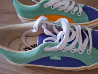 Zapatillas Vans Azul, Verde Menta y Mostaza