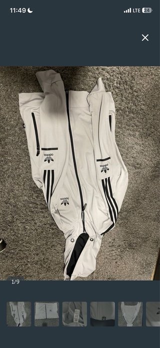 Sudadera Adidas Deportiva Gris y Negra