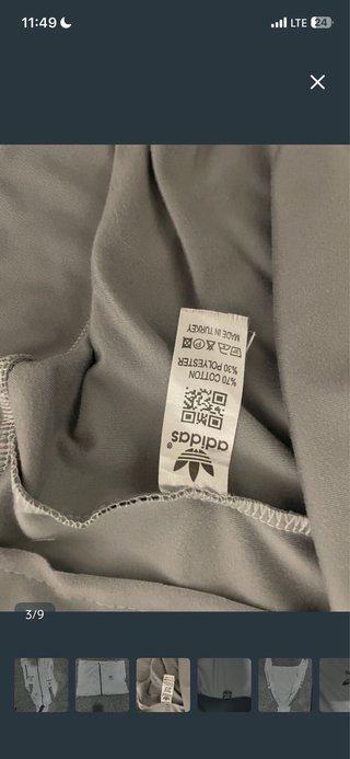 Sudadera Adidas Deportiva Gris y Negra