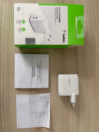 Cargador Belkin 40W Dual USB-C