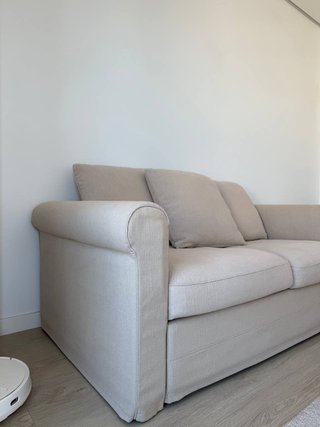 Sofá 2 plazas IKEA beige tela