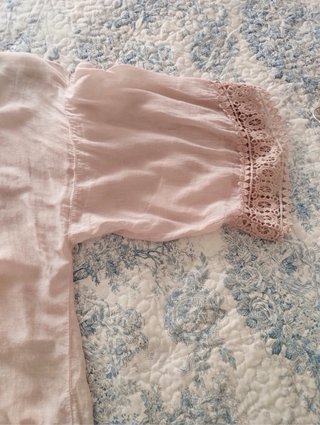 Cardigan Verano Encaje Rosa Talla Única