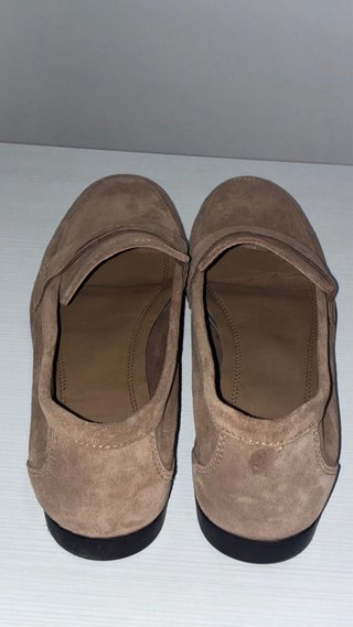 Mocasines Zara Serraje Mujer Marrones