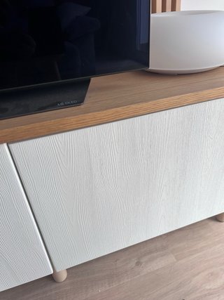 Mueble TV panel madera besta (2u, precio unitario)