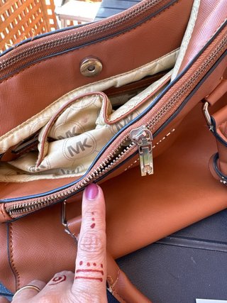 Bolso Michael Kors Marrón y Dorado