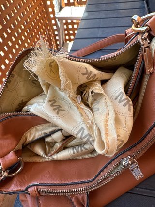 Bolso Michael Kors Marrón y Dorado