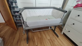 Minicuna colecho gris