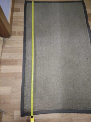 Alfombra de yute 127x75 cm