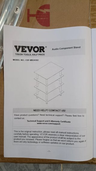 Mesa de audio Vevor cristal templado