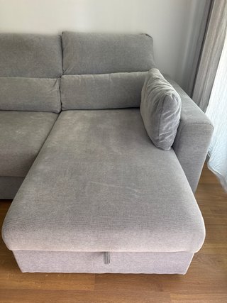 Sofá 3 plazas Ikea con chaiselongue gris