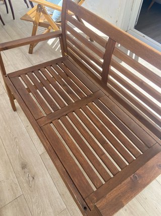 1 Banco madera IKEA, 60€ Recoger en persona NO ENV