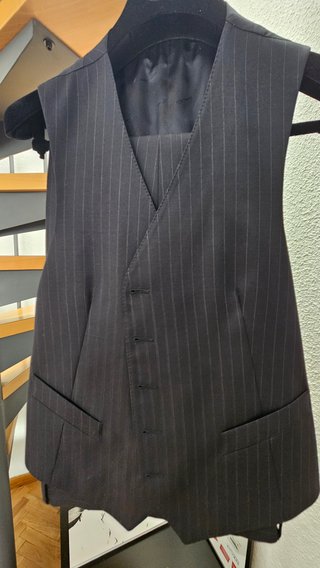 Traje Raya Diplomática Azul Marengo Eladio Tucci