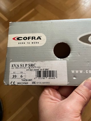 Zapatos Seguridad Mujer Cofra EVA S1 P SRC
