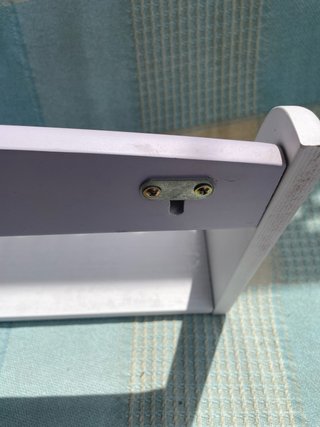 Estantería madera maciza blanca