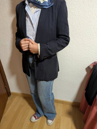 Americana azul marino Talla M