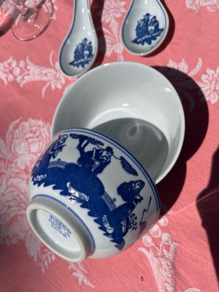 Juego de 2 cuencos de porcelana china