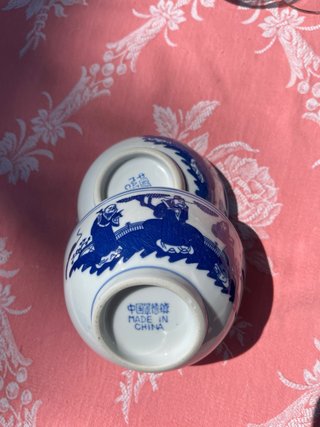 Juego de 2 cuencos de porcelana china