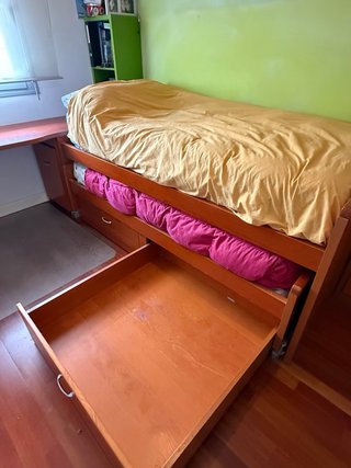 Dormitorio: escritorio + cama nido