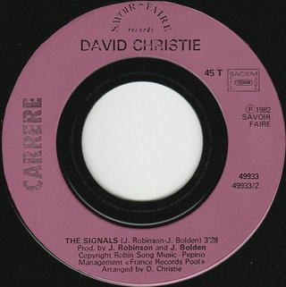 David Christie Saddle Up / The Signals 7" 45 RPM