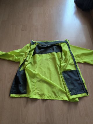Cortavientos T XS marillo brillante Decathlon