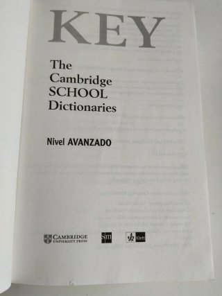 Diccionario key Cambridge ingles avanzado
