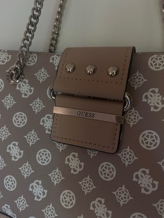 Bolso Guess Beige y Dorado
