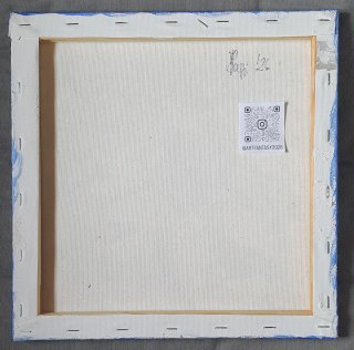 Quadro astratto su tela dipinto 30x30