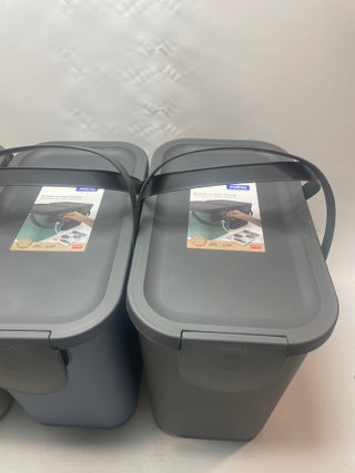 3 Cubos Basura Separación Rotho 25L