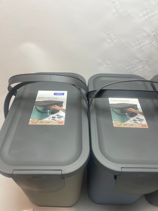 3 Cubos Basura Separación Rotho 25L