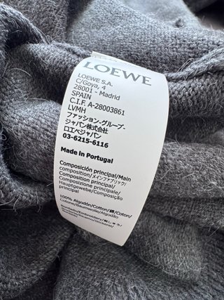 Jersey Loewe Gris Talla XL
