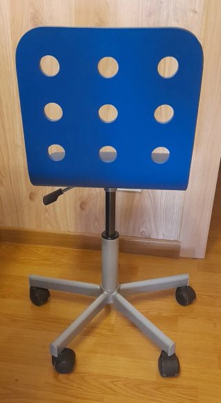 Silla de escritorio azul Ikea