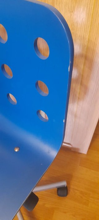 Silla de escritorio azul Ikea