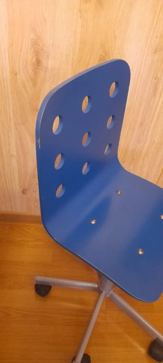 Silla de escritorio azul Ikea