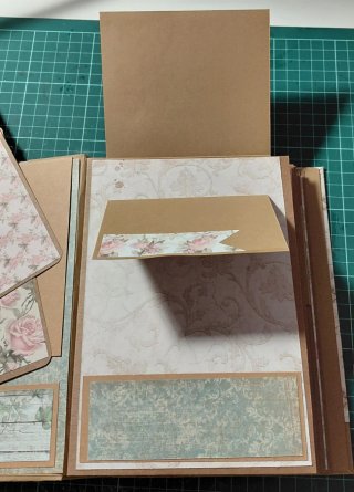 Álbum de fotos estilo vintage floral
