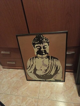 Cuadro Decorativo Zen Piedras y Flor