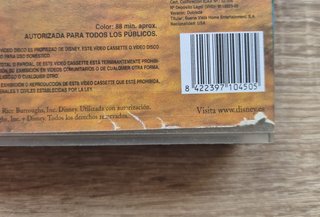 VHS Tarzán Disney Clásicos Español