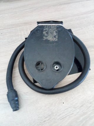 Inflador de pie negro