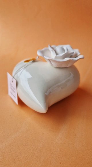 Diffusore Cuore Porcellana. Diffusor Corazon