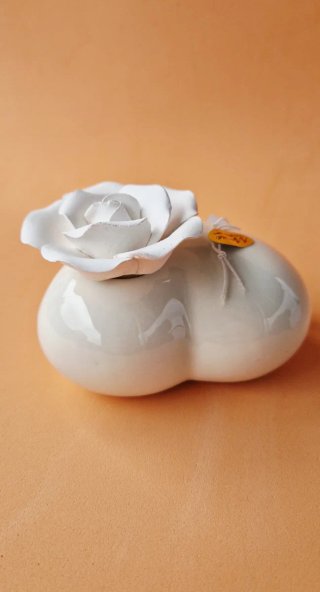 Diffusore Cuore Porcellana. Diffusor Corazon