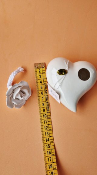 Diffusore Cuore Porcellana. Diffusor Corazon
