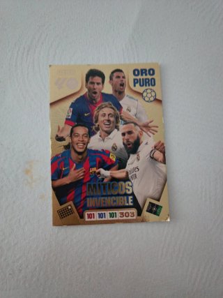 Cromo Panini Fútbol Míticos Invencible