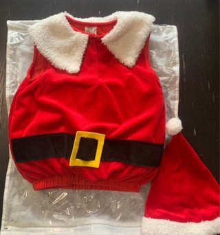 Disfraz Papá Noel barrigón bebé 1-3 años