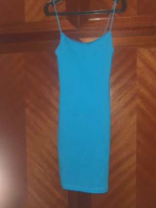 4 Vestidos Azul, azul marino, gris y negroTalla XS