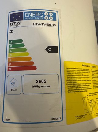 Termo Eléctrico HTW Blanco 50litros