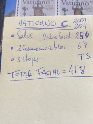 Sellos Vaticano C 2009 2011