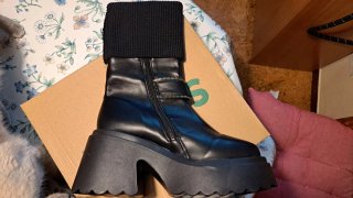Botas de caña baja negras