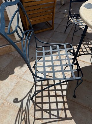Conjunto mesa y 4 sillas de jardín