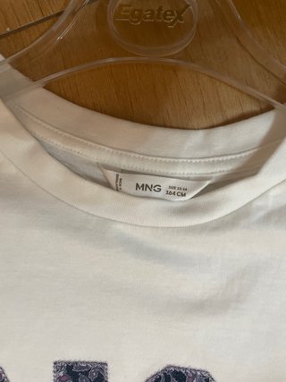 2 Camisetas Mango Blancas Niña Nuevas